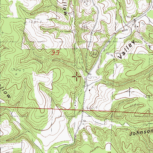 Topographic Map of Stillhouse Hollow, MO