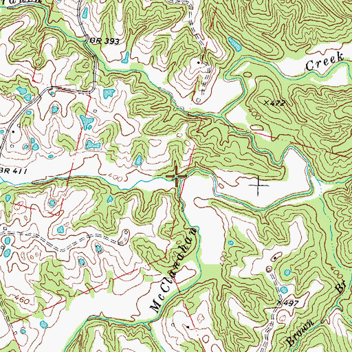 Topographic Map of Streiler Branch, MO