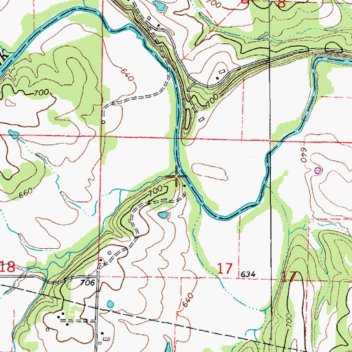 Topographic Map of Strobel Branch, MO