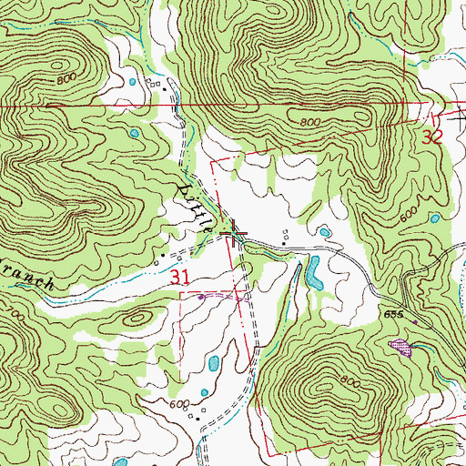 Topographic Map of Stuerman Branch, MO