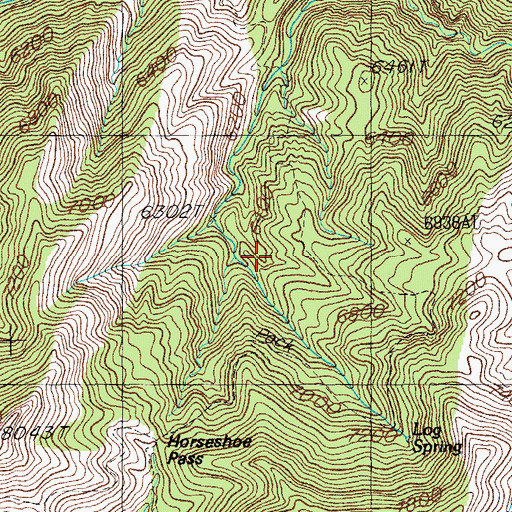 Topographic Map of Log Spring, AZ