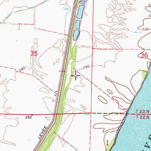 Topographic Map of Stump Hole, MO