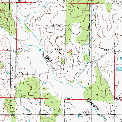 Topographic Map of Summers School (historical), MO