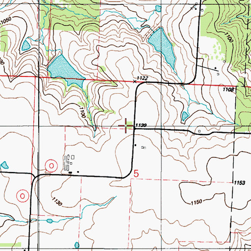 Topographic Map of Sunny Slope School (historical), MO