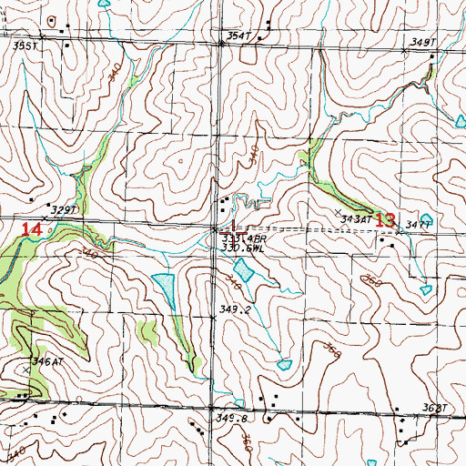 Topographic Map of Sunrise School (historical), MO