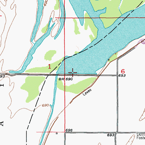 Topographic Map of Sunshine Lake, MO