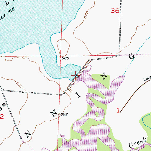 Topographic Map of Swan Lake, MO