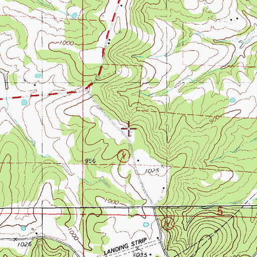 Topographic Map of Terry School, MO