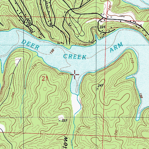 Topographic Map of Thatcher Hollow, MO