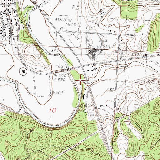 Topographic Map of Thief Hollow, MO
