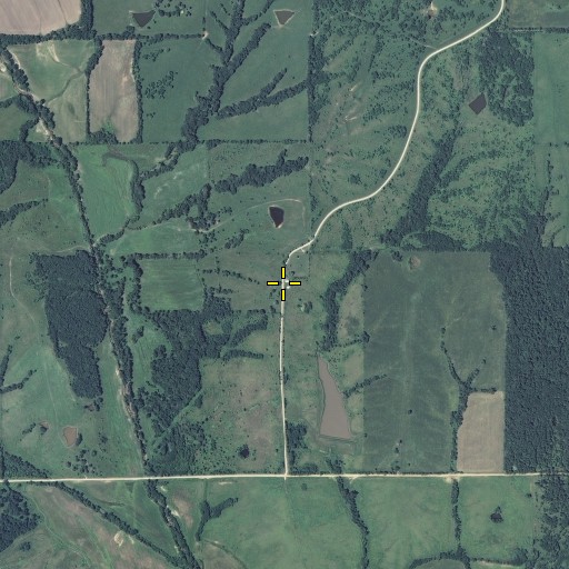 Aerial/Satellite Image of Thomas Union Church, MO