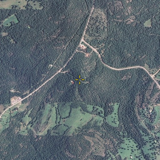 Aerial/Satellite Image of Timbered Knob, MO