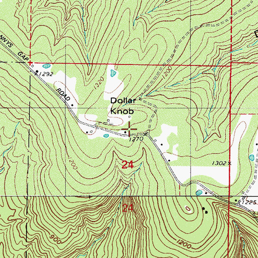 Topographic Map of Mount Pleasant School, AR