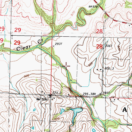 Topographic Map of Toad Hollow, MO