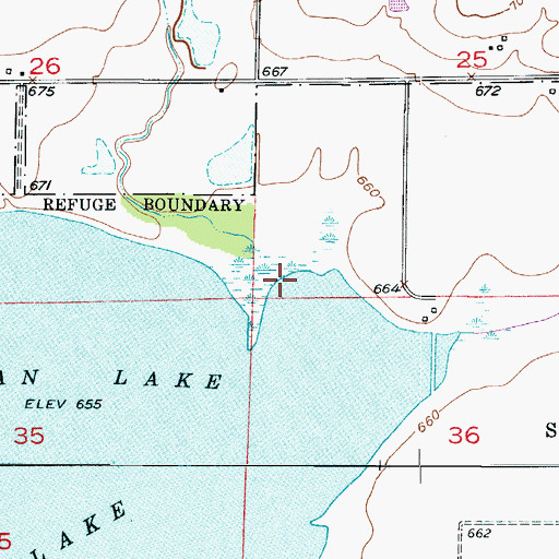 Topographic Map of Tough Branch, MO