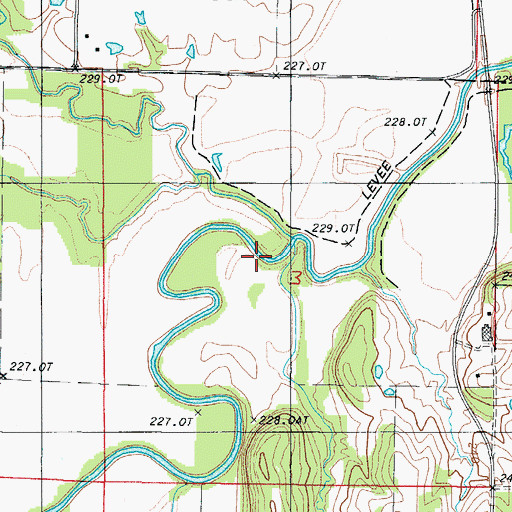 Topographic Map of Turkey Creek, MO
