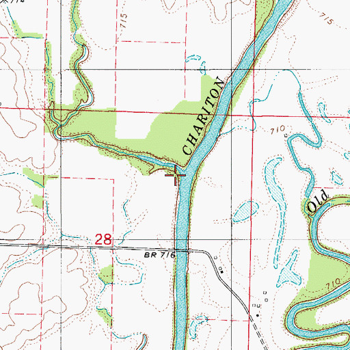 Topographic Map of Turkey Creek, MO