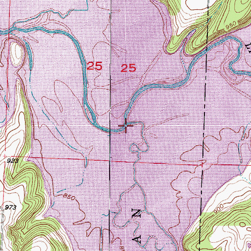 Topographic Map of Turkey Creek, MO