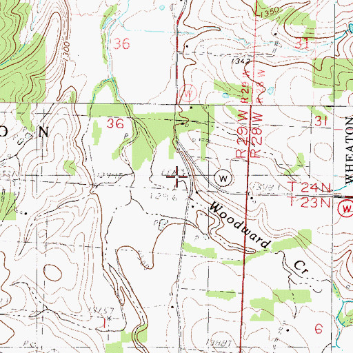 Topographic Map of Union Church (historical), MO