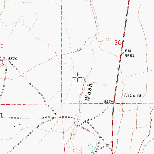 Topographic Map of Lokasakad Wash, AZ