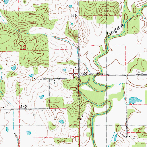 Topographic Map of Venerable School, MO