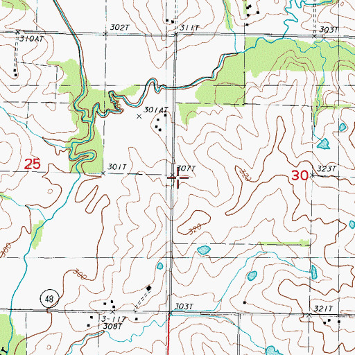 Topographic Map of Victory School (historical), MO