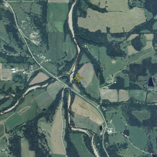 Aerial/Satellite Image of Wansing Branch, MO