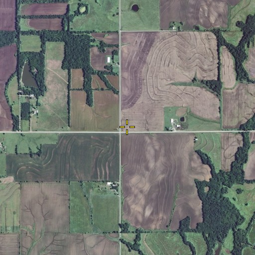 Aerial/Satellite Image of Ward School (historical), MO