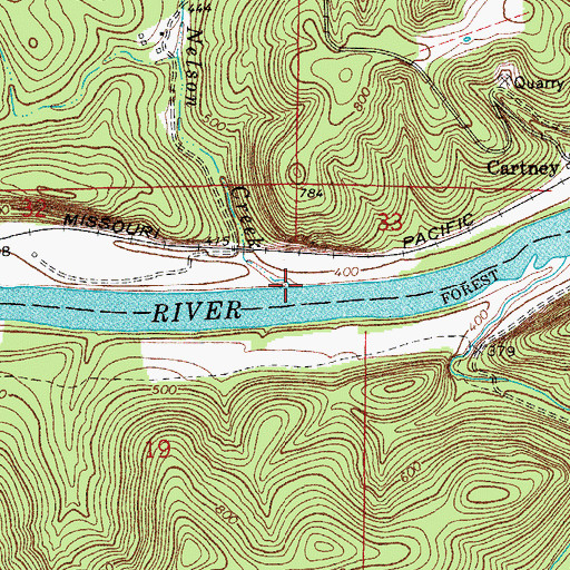 Topographic Map of Nelson Creek, AR