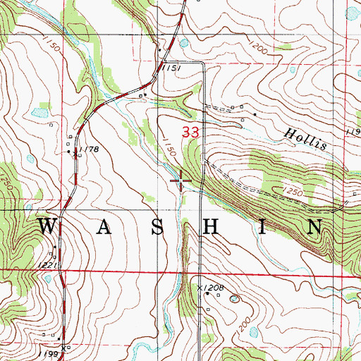 Topographic Map of West Fork Niangua River, MO