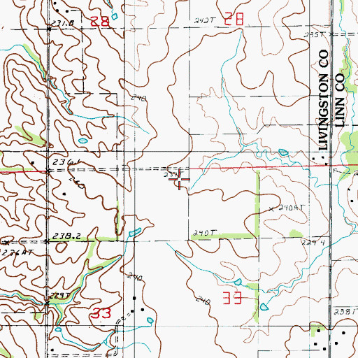 Topographic Map of White Cloud School (historical), MO