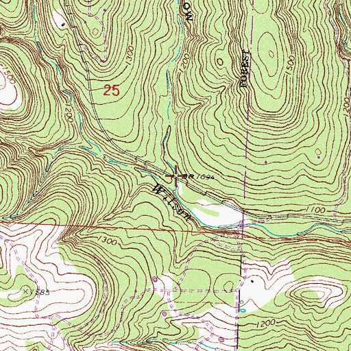 Topographic Map of Norman Hollow, AR