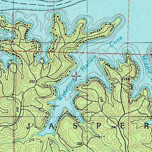 Topographic Map of Wideford Hollow Cove, MO