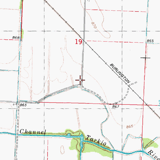 Topographic Map of Wild Rose School (historical), MO