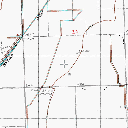 Topographic Map of Wilkinson Cemetery, MO