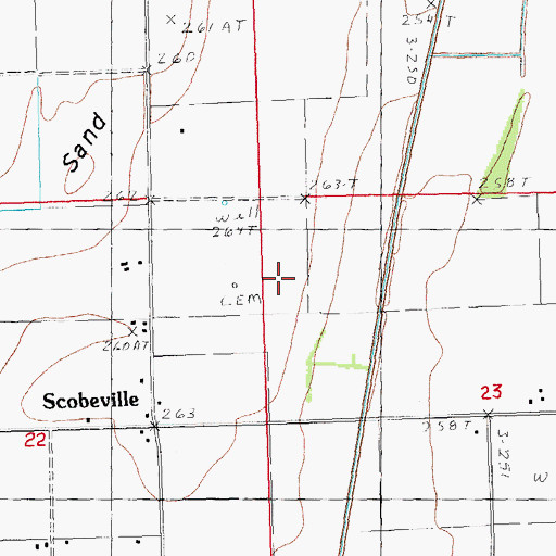 Topographic Map of Williams, MO