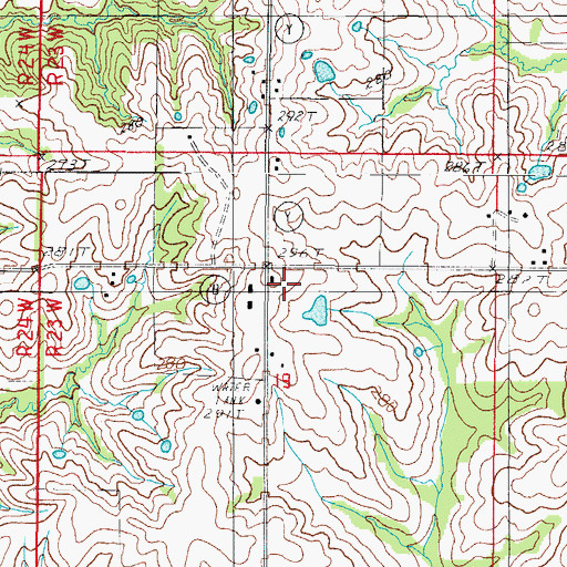 Topographic Map of Williams School, MO