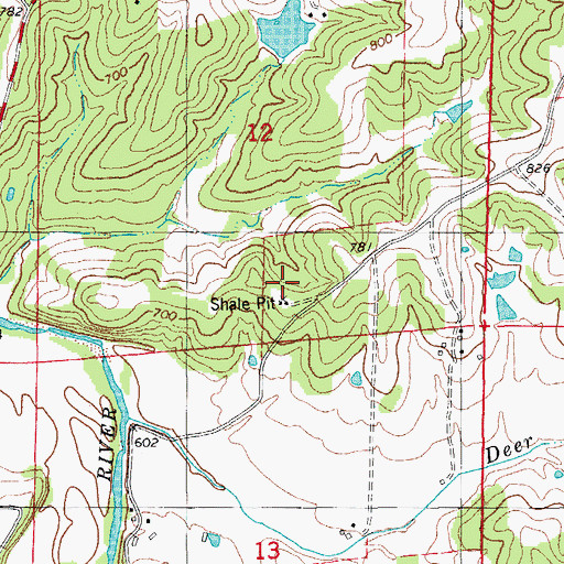 Topographic Map of Winkelman School (historical), MO