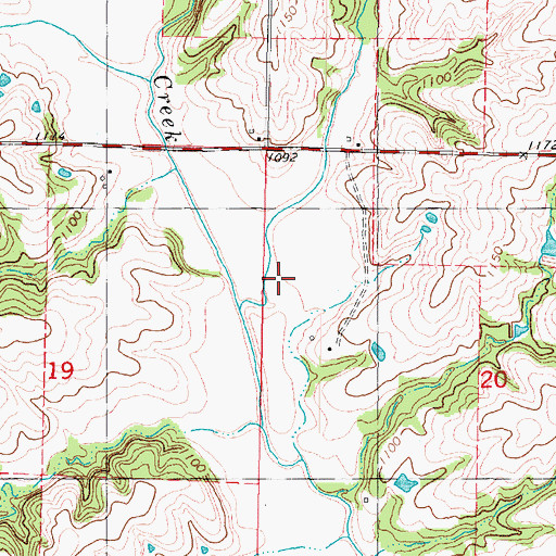 Topographic Map of Wolf Pen Branch, MO