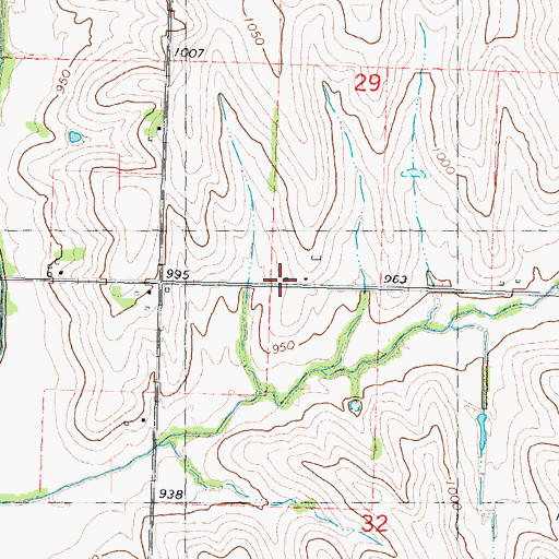 Topographic Map of Wolf School (historical), MO