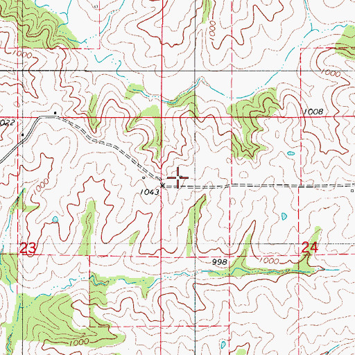 Topographic Map of Wolfe School (historical), MO
