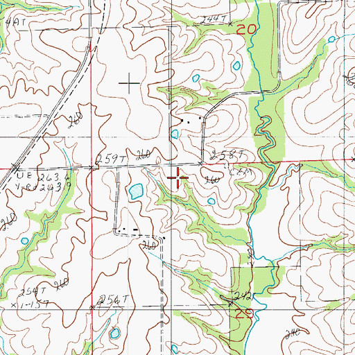 Topographic Map of Woodview School (historical), MO