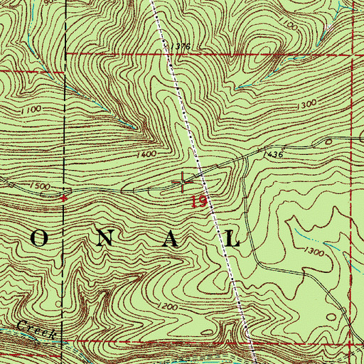 Topographic Map of Oak Mountain, AR