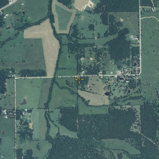 Aerial/Satellite Image of Woolford Cemetery, MO