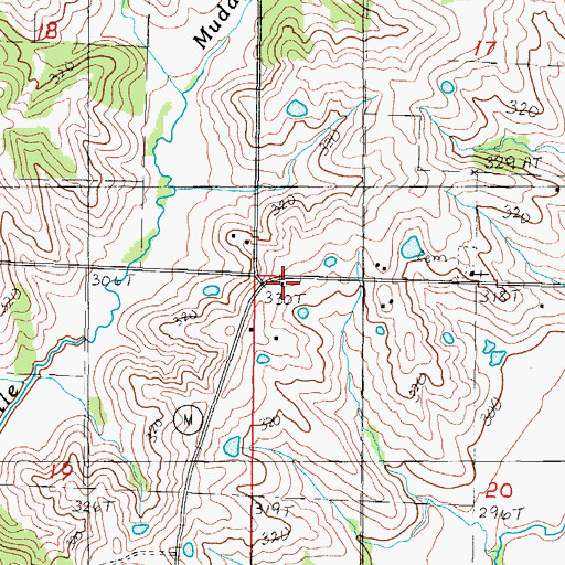 Topographic Map of Zimmerman School, MO