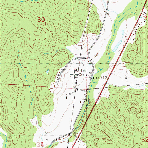 Topographic Map of Zion, MO