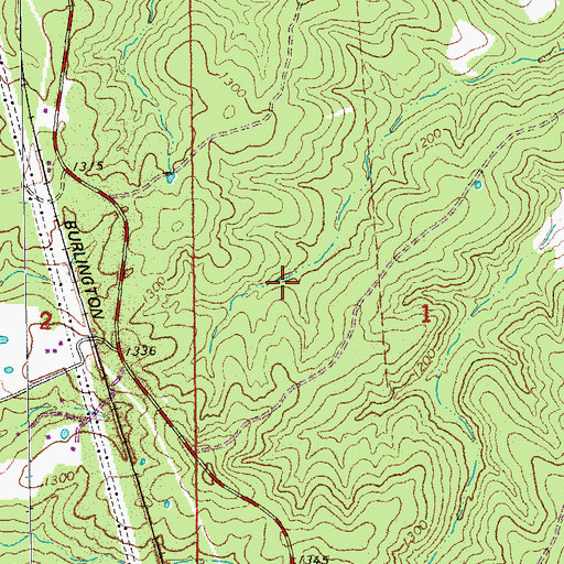 Topographic Map of Mark Twain National Forest, MO