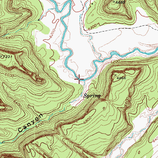 Topographic Map of Lone Cottonwood Canyon, AZ