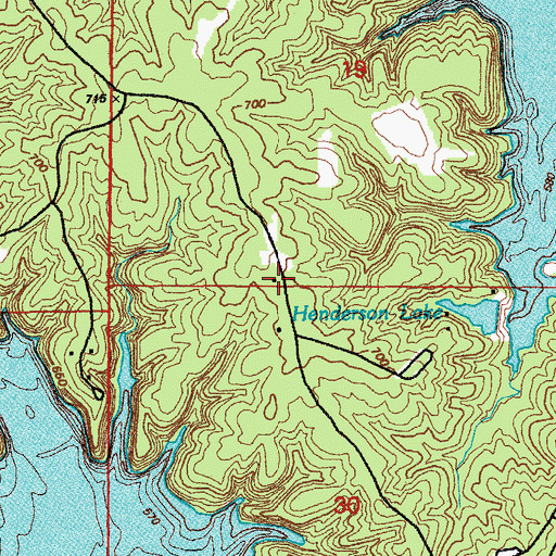 Topographic Map of Mudd School (historical), MO