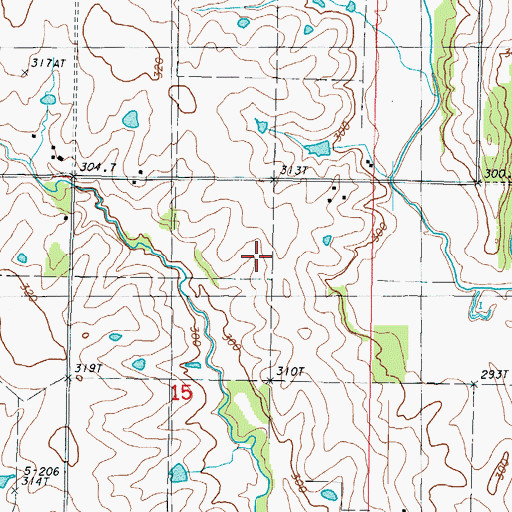 Topographic Map of Bray School (historical), MO